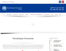 Tablet Screenshot of narcotiquesanonymes.org